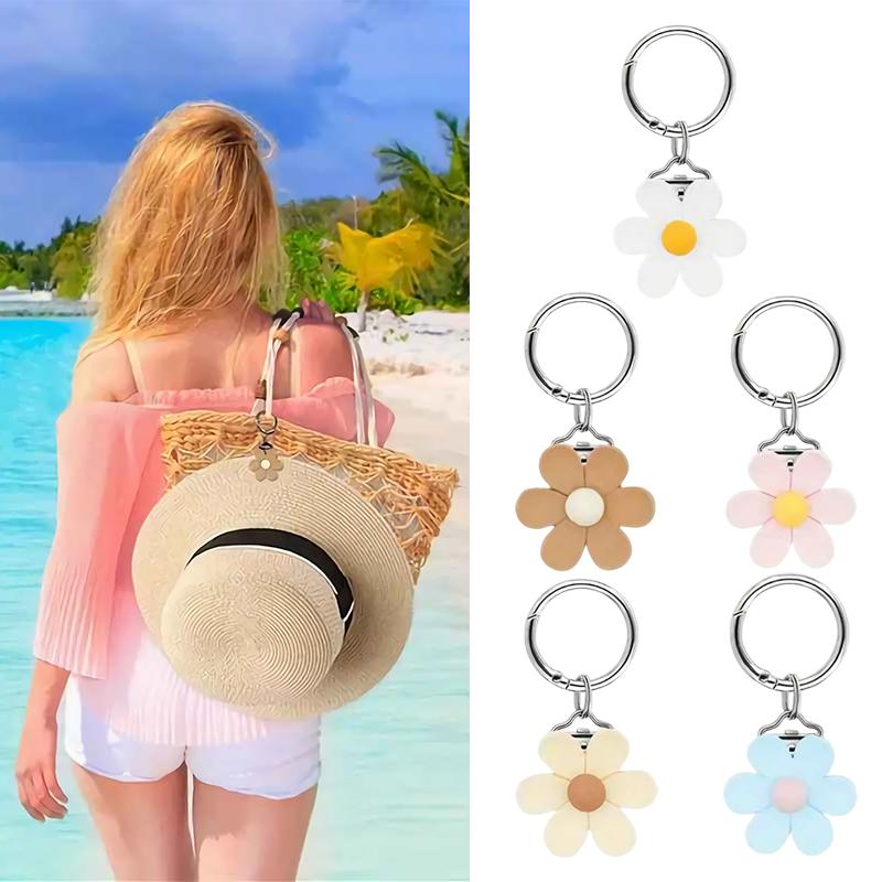 

Trendy Sunflower Magnetic Hat Clip Portable Sun Hat Magnetic Buckle Bag Portable Hook Pendant Anti Loss Hanging Decoration рожевий