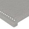 Vidaxl Bed Headboards, 2 Pcs, Light Gray, 90X5X78/88 Cm, Fabric