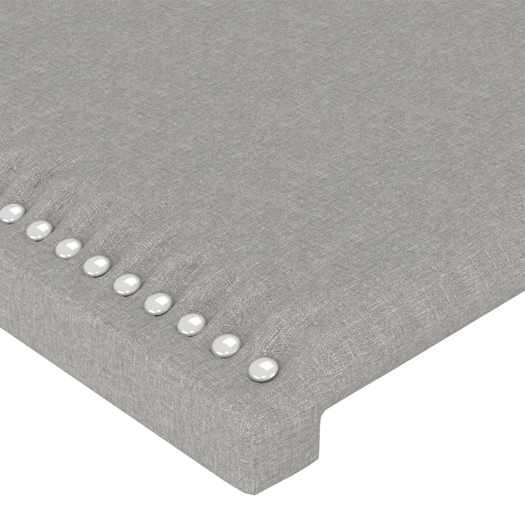 Vidaxl Bed Headboards, 2 Pcs, Light Gray, 90X5X78/88 Cm, Fabric