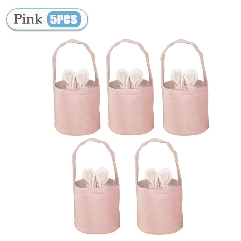 1-20 STÜCKE Ostern Cartoon Hasenohren Eimer Tasche Buntes Kaninchen Osterei Handtasche Frohen Ostertag für Kinder Hasenohren Süßigkeitentüten
