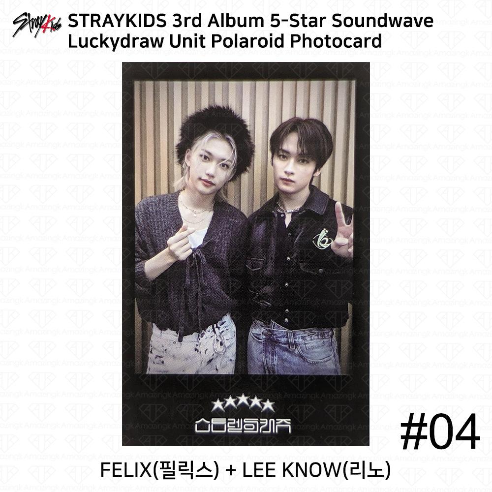 Stray Kids Al treilea mini album 5 stele Soundwave Primul Luckydraw Photocard Polaroid