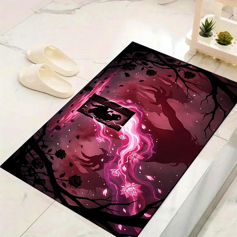 1Pc Forest'S Secret Rug, Office Carpet Indoor Outdoor Doormat, Non-Slip, Comfortable, Living, Christmas Halloween, Xmas Gift S1404