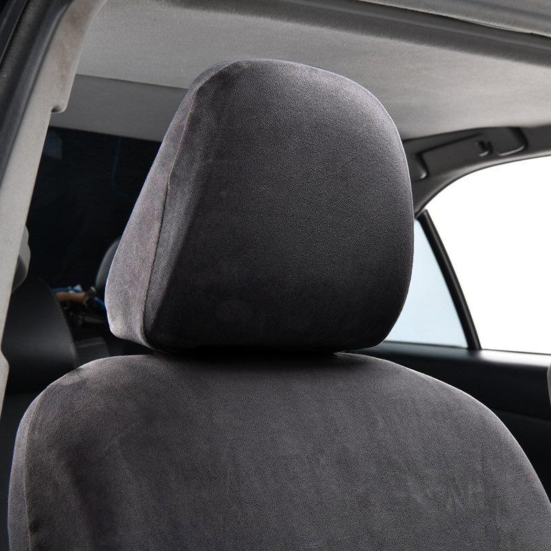 

1 шт. Чехол на подголовник автомобильного сиденья Утолщенный бархатный Эластичный Защитный чехол от грязи Модифицированный чехол для сиденья для интерьера автомобиля Универсальный