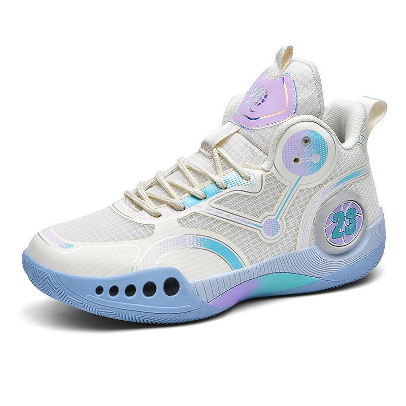 Men's Basketball Shoes High Top Breathable Non-slip Wear-resistant Shock-absorbing Sneakers Sports Shoes