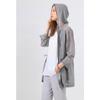Italy Linen Blend Techno Jersey Hooded Zip Jacket