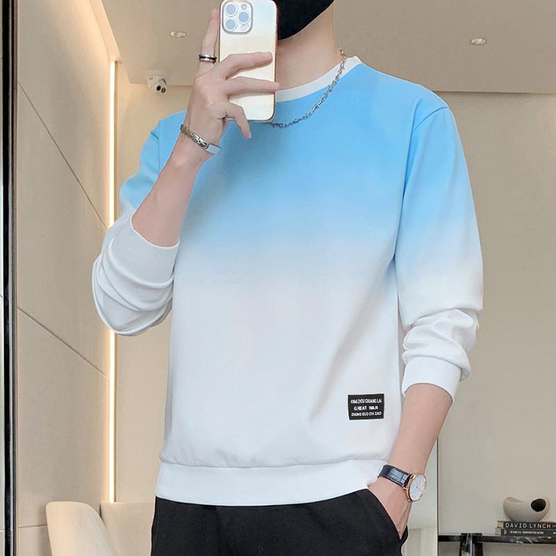 Hanorac cu glugă bărbătesc Woodpecker - Gradient, Ușor, pentru Primăvară/Toamnă, Gât rotund, Mânecă lungă