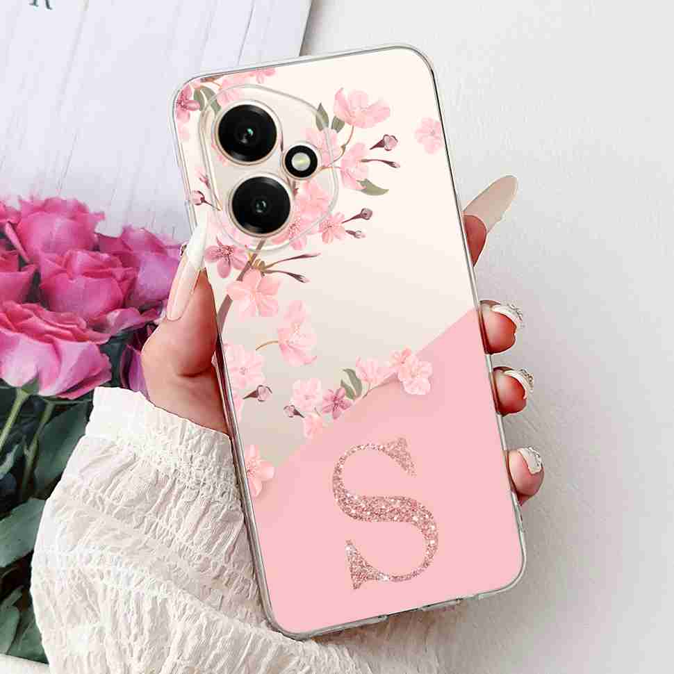For Honor 400 5G Global Case DNY-NX9 New Crown Flower Letter Soft Silicone TPU Cover For Huawei Honor400 6.55" Phone Shell Funda