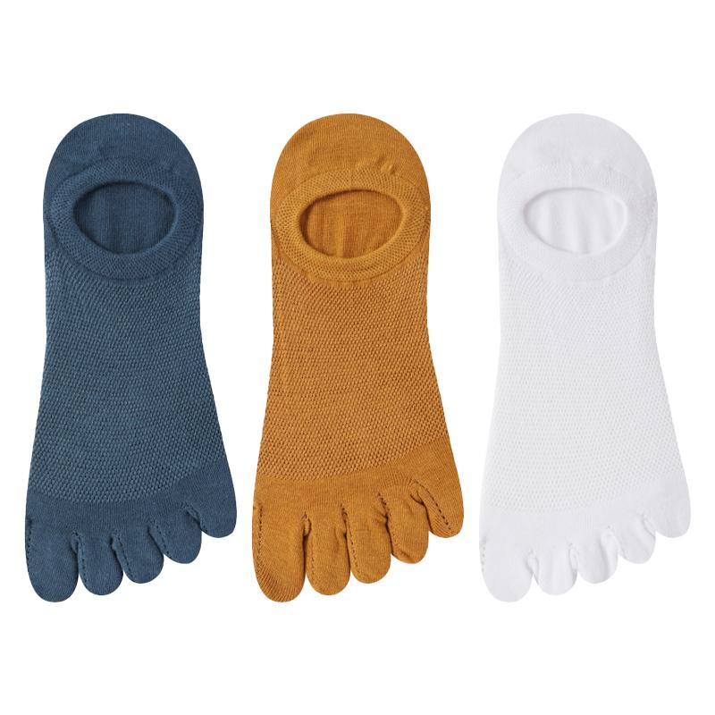 

Носки женские дышащие хлопковые спортивные носки для бега до щиколотки из хлопка короткие носки с пятью пальцами 3 PAIRS фиолетовый