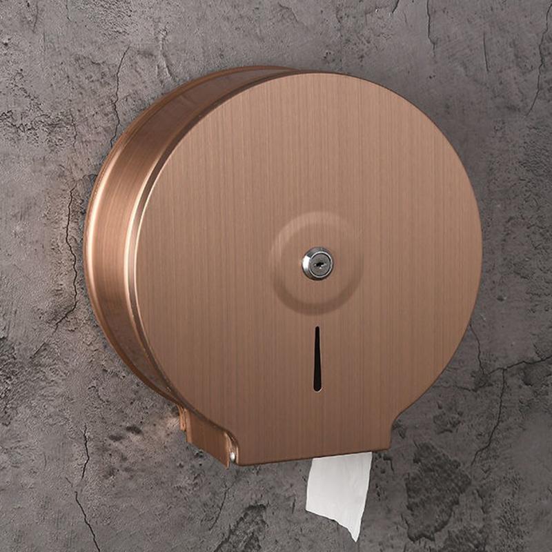Large Tissue Box Stainless Steel Roll Toilet Paper Case Wall Napkin Box Supplies Organizer Storage Boxes Holder Home Decor