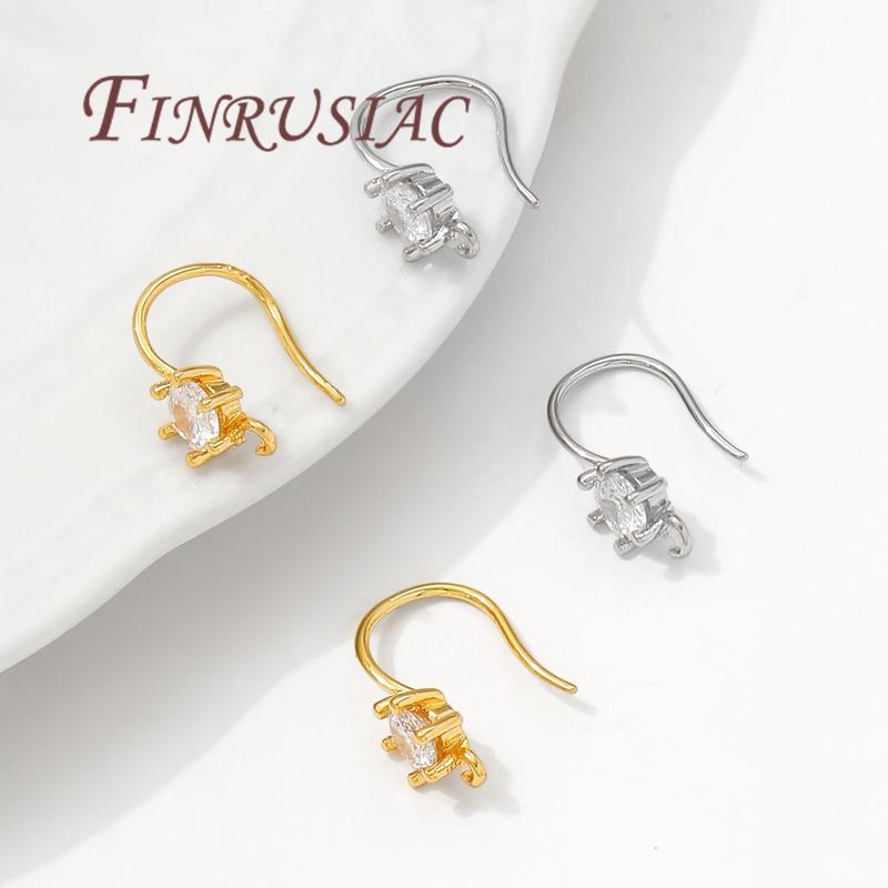 Ganchos para Orelhas Banhados a Ouro 18K, Ganchos Franceses Para Brincos, Suprimentos Para Fazer Joias de Brincos DIY