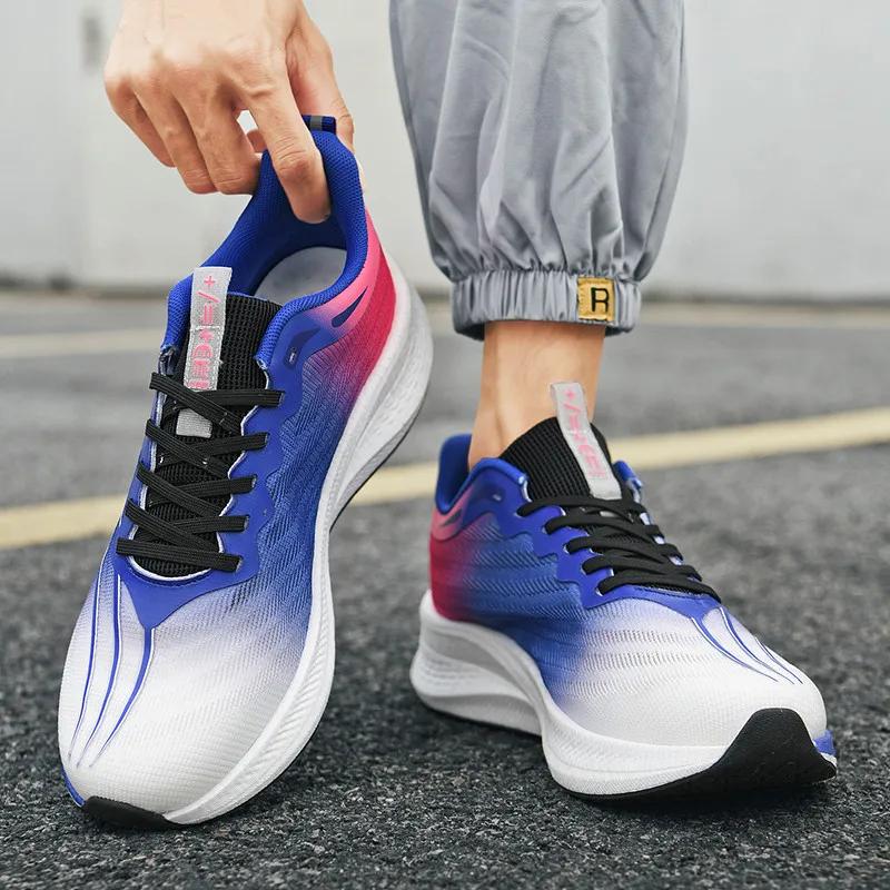 New Male Trainers Marathon Full Palm Carbon Plate Sports Running Shoes Men Breathable Lightweight Women Comfortable Sneakers