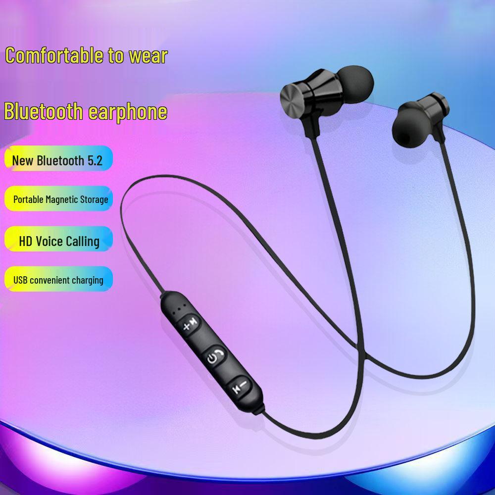 XT11 Neckband Bluetooth Earphones: Magnetic In-Ear Stereo with Extended Standby for Sports
