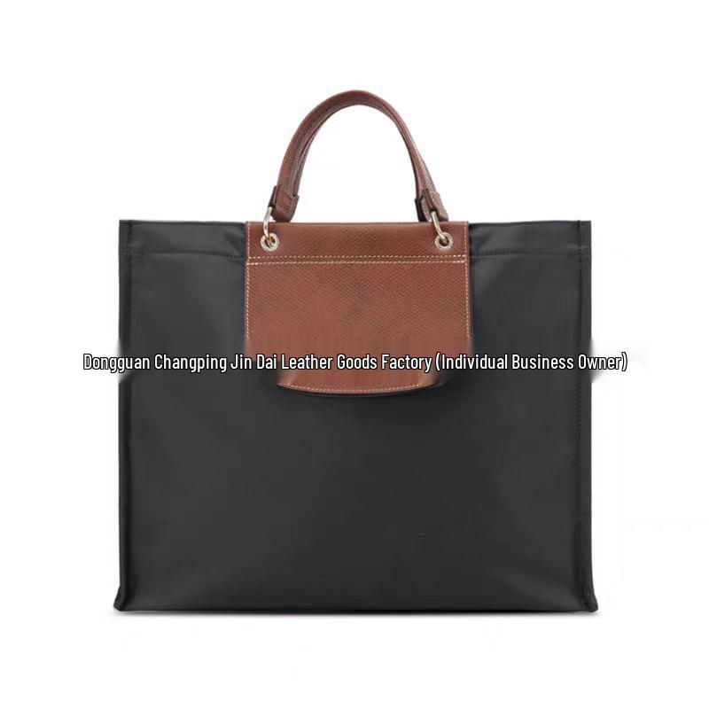 2025 Dragon Inlay High-Quality Nylon Tote Briefcase & Shopping Bag