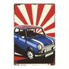 Vintage British Retro Car Metal Wall Poster Garage Decor Tin Sign