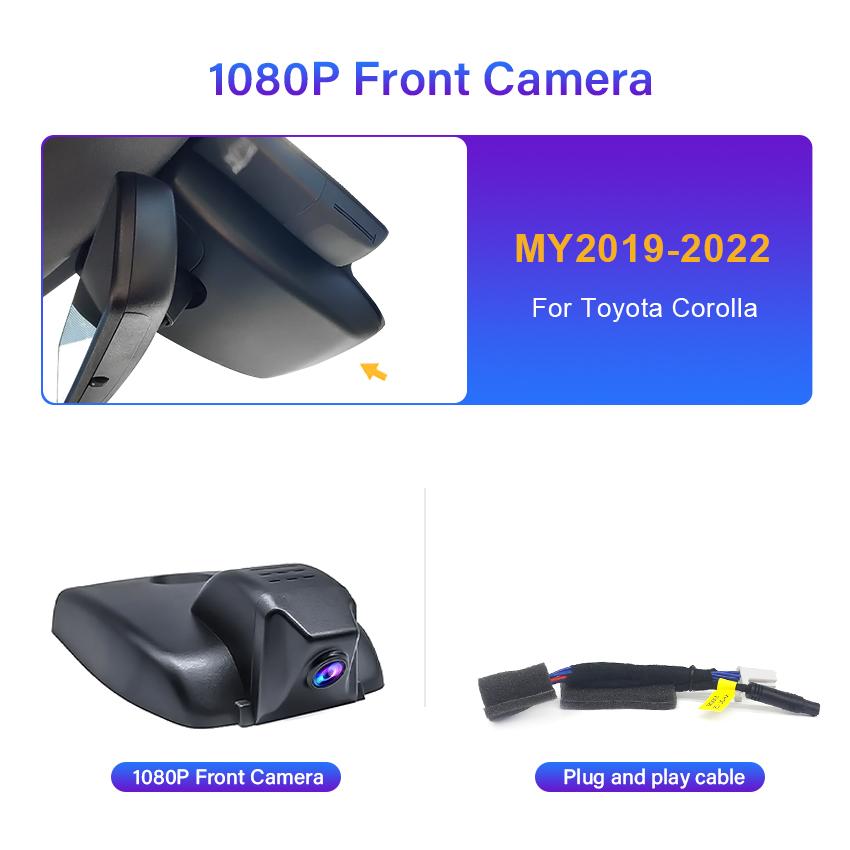 

New! Plug and play Dash Cam For Toyota Corolla Hybrid 2019-2025 Hatch & Hatchback & Sedan Car DVR UHD DashCam 4K None
