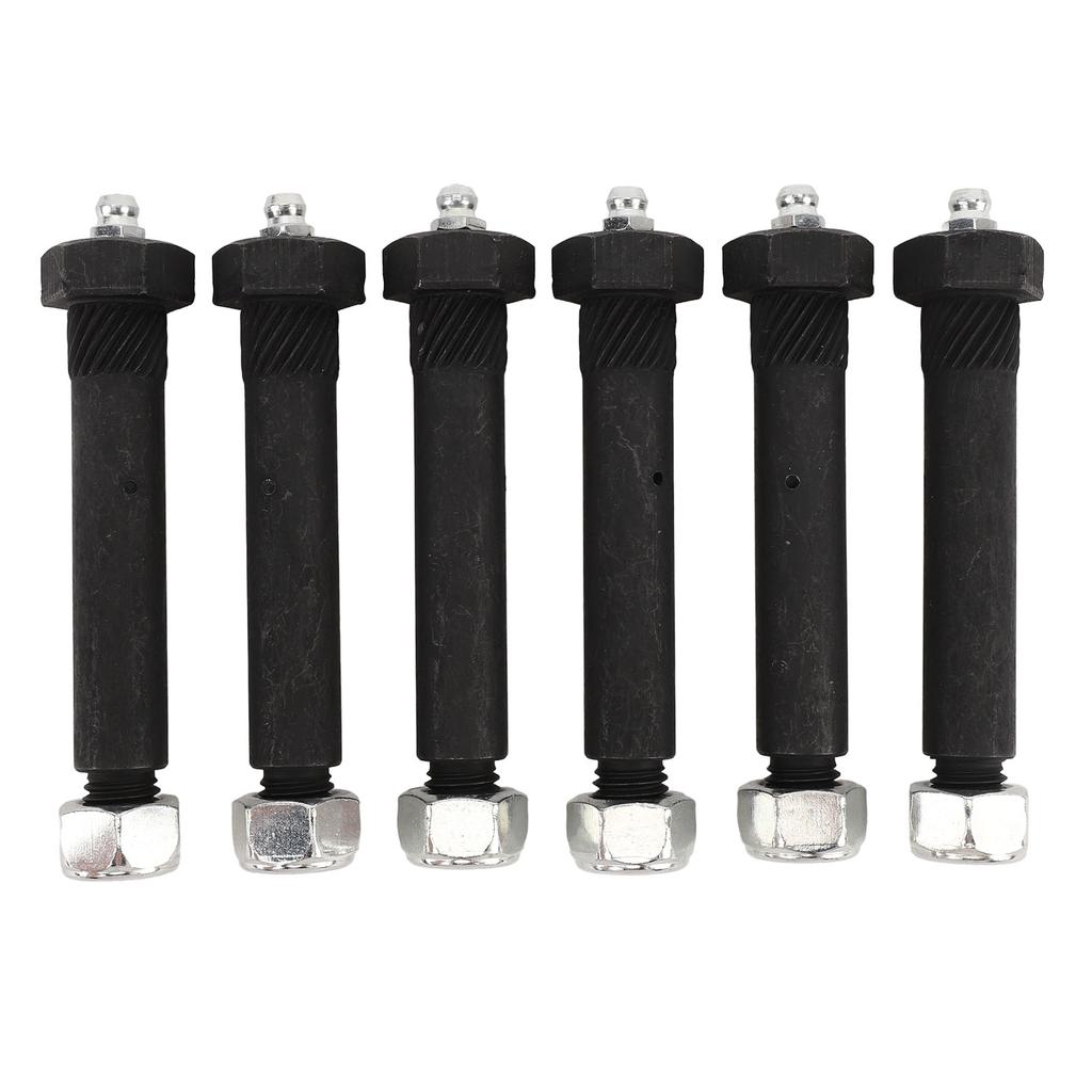 6pcs Spring Shackle Bolts Lock Nut 9 16 X 3in Trailer Axle Greaseable Spring Bolts for Most Trailer Axles