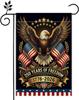 1976-2026 Eagle Garden Ag 12x18 Inch Double Sided Patriotic Ag for Outside 4th of July Memorial Day Holiday Outdoor Coun GGO