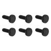 6 Pcs Tremolo Bridge String Locking Screw Metal Electric Guitar Tremolo Bridge Fine Tuning Screws Black