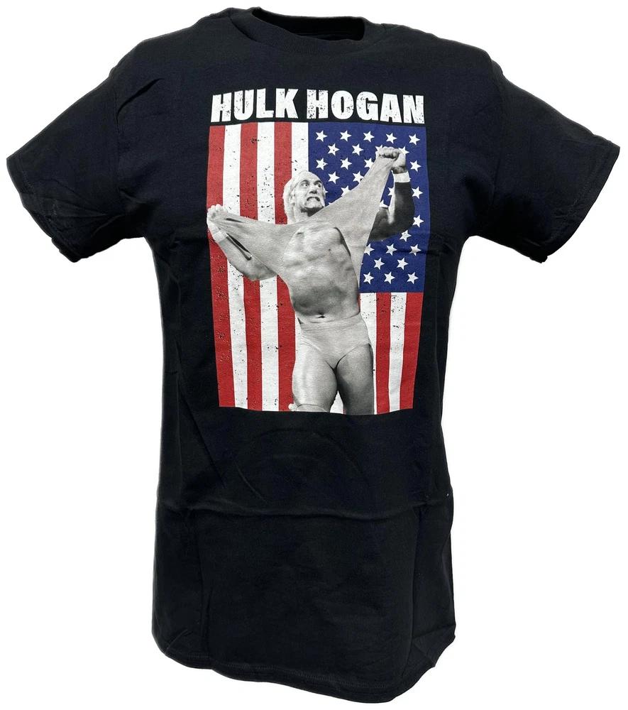 Hulk Hogan USA American Flag Unisexs Tshirt M