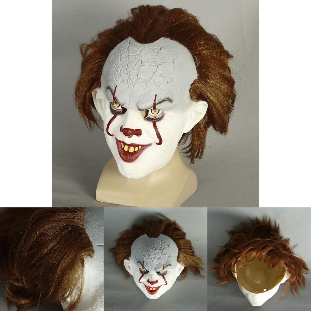Maschera in Lattice Autentica di Pennywise da It di Stephen King Perfetta Per Eventi di Halloween e Cosplay