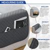 Cover For Sofa Armrest Waterproof Protector With Pockets Removable Anti-Dirty Couch Chair Arm Slipcovers Home