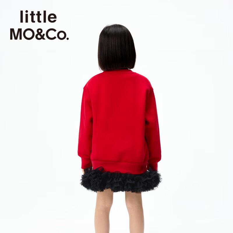 little MO&Co. Children's Thermal Panda Embroidered Sweatshirt