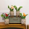 Simulation Flower Creative Succulent Plush Toy Simulation Sunflower Potted Plant Home Decoration Doll