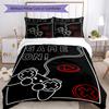 3pcs Game Controller Bedding Set Duvet Cover Closure Includes 1 Duvet Cover & 2 Pillowcases, Soft and Comfortable for All Seasons.