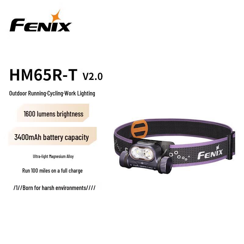 

FENIX HM65R-T V2.0 Rechargeable Dual-Light Headlamp