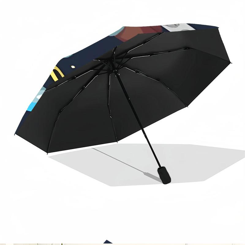 Among Us Print Automatic Open Close Umbrella, Portable Foldable Umbrella, for Outdoor Commute Camping Trip, Ideal Birthday Gift