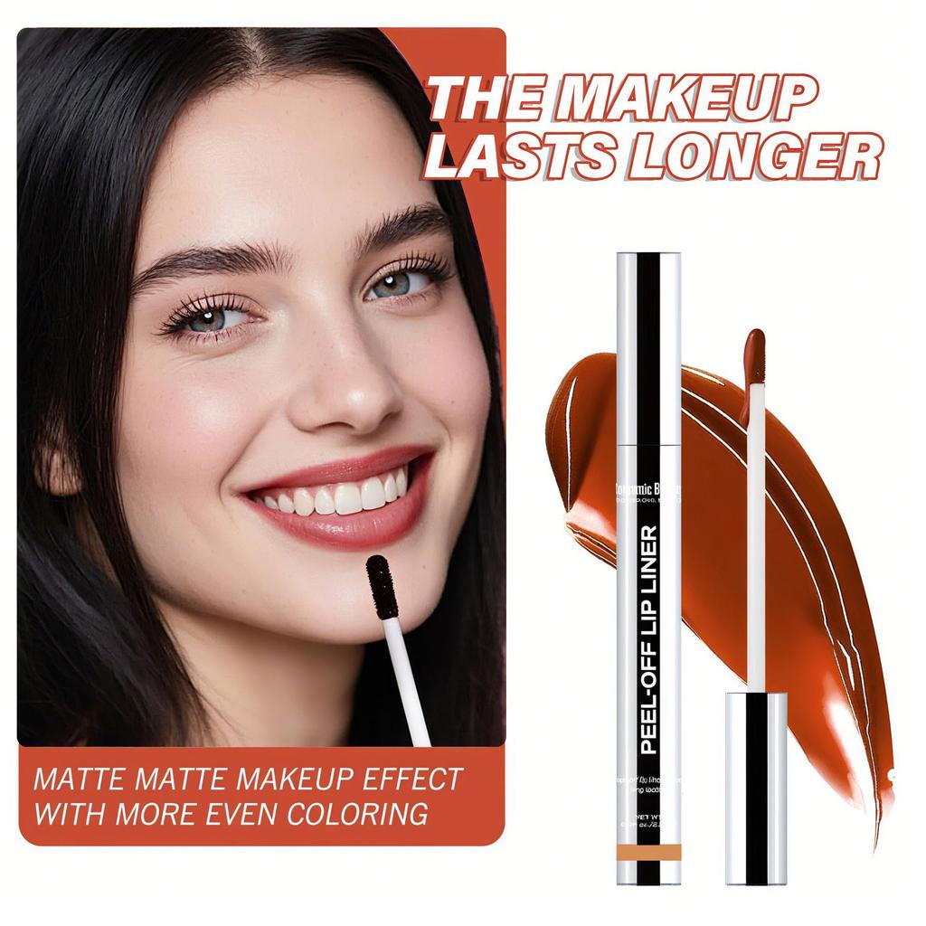 Abziehbarer Lipliner Matt Wasserdichter Lippenstift Langanhaltend Nicht verblassend Feuchtigkeitsspendender Lippen-Glanz Aufpolsternder Lippenstift