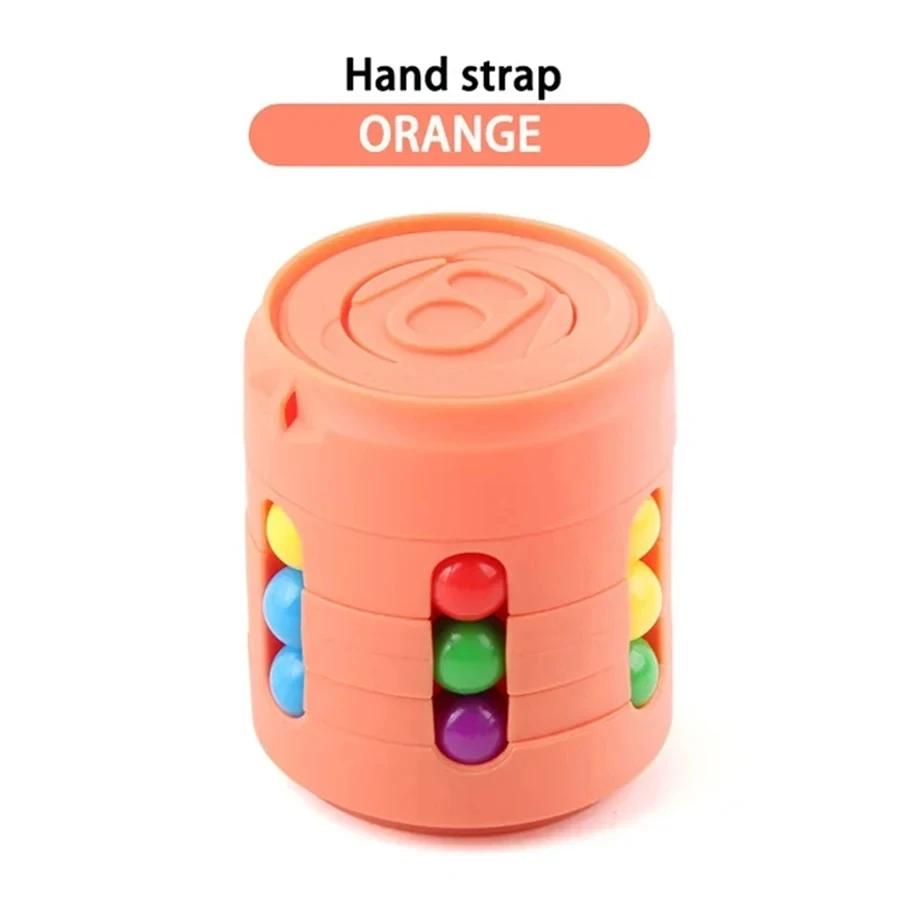 Magic Rotating Beans Puzzle Cube Game Kids Adult Fingertips Fidget Decompression Game Montessori Educational Toys Children Gift