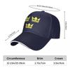 Tre kronor, Sveriges vapen, gult tryck (Sveriges Tre Kronor)Keps Baseball Keps golf Man hatt Dam