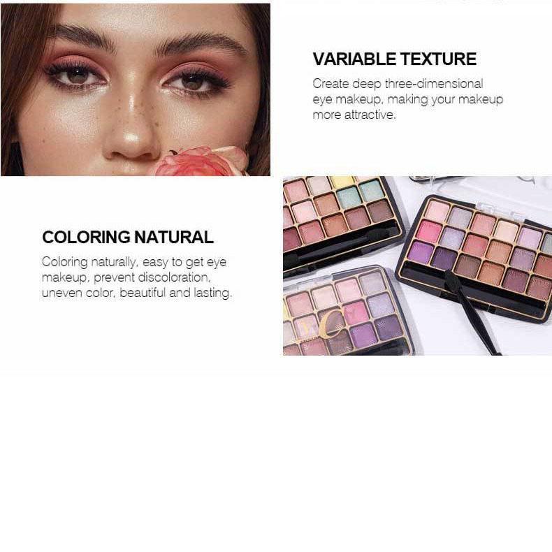 1 Peça Paleta de Sombras para Olhos com 18 Cores Paleta de Maquiagem com Sombras Peroladas Conjunto de Ferramentas de Beleza com Brilho