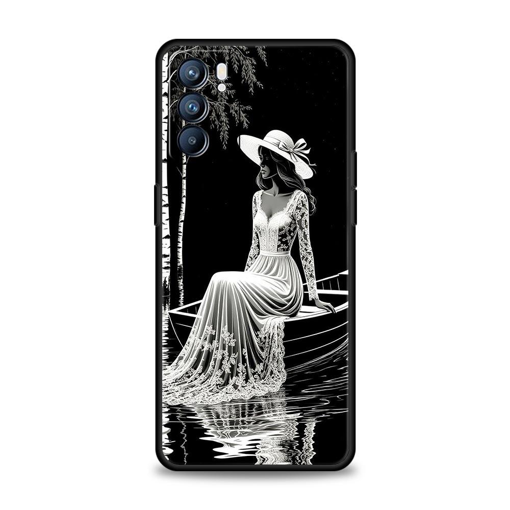 

Cute White Clothes Phone Case For Oppo Reno 13 12 11 10 7 F Find X5 X6 A98 A80 A79 A78 A57 A54 A31 A17 Pro 5G Soft TPU Cover Bag Reno7 Pro 5G