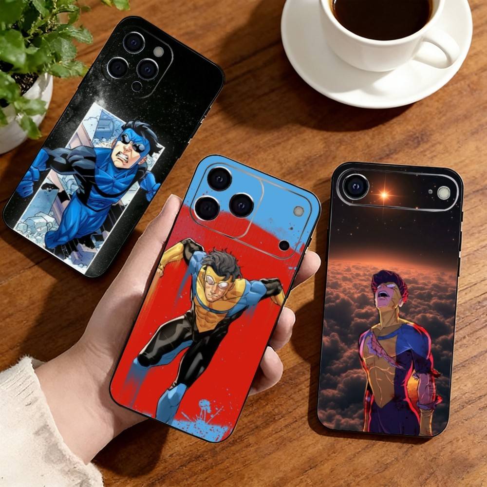 I-Invincible Phone Case For iPhone17,16,15,14,13,12,11 Plus,Pro Others Soft Black Cover