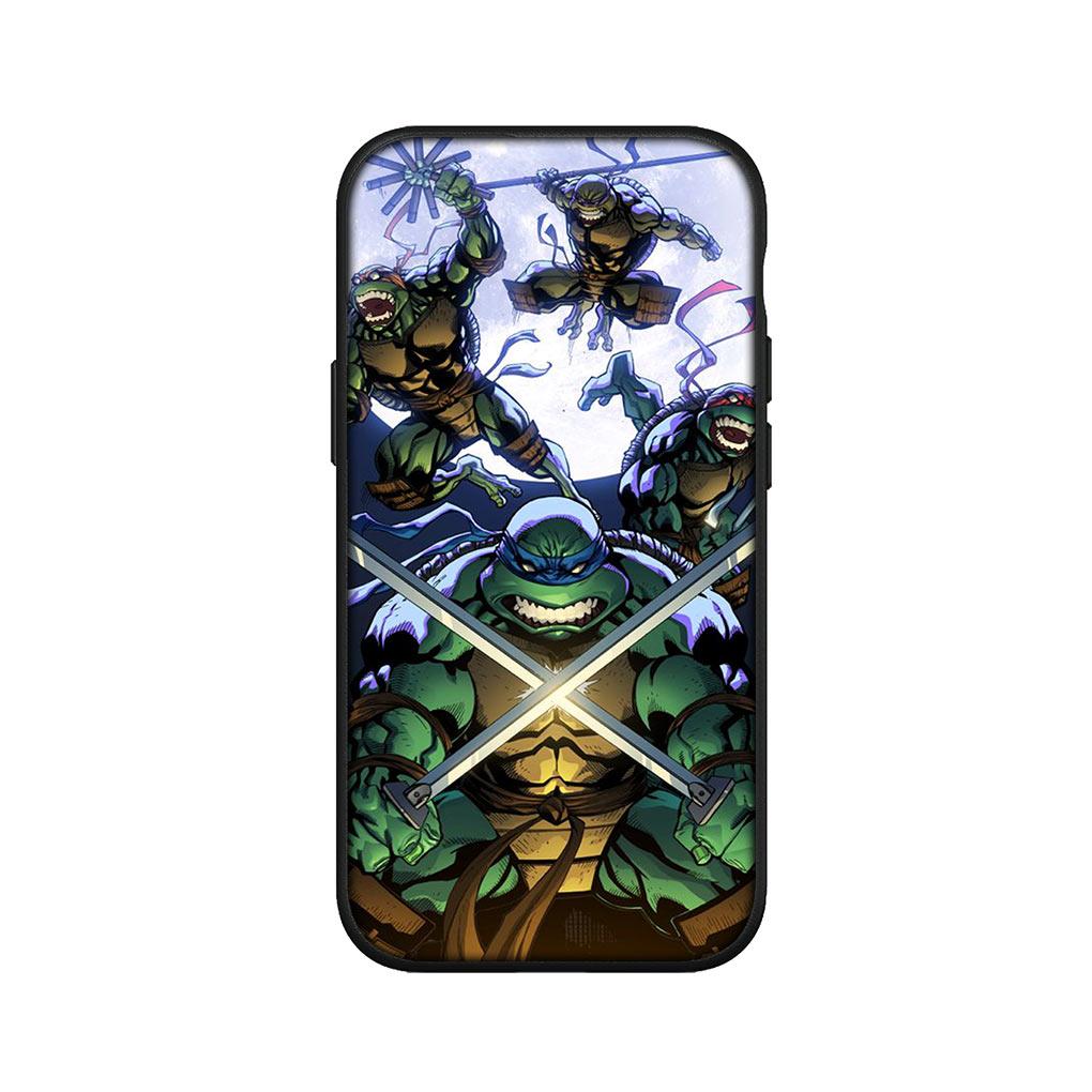 Custodia Cover per Telefono Anime Tartarughe Ninja per Apple iPhone 16 15 14 13 12 11 Pro Max 6 6S Plus + SE 15+ 16+ Custodia Morbida
