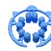 20 Wheels Portable Circular Leg Massage Roller, Great for Muscles
