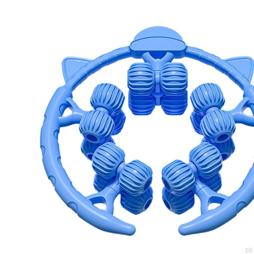 20 Wheels Portable Circular Leg Massage Roller, Great for Muscles