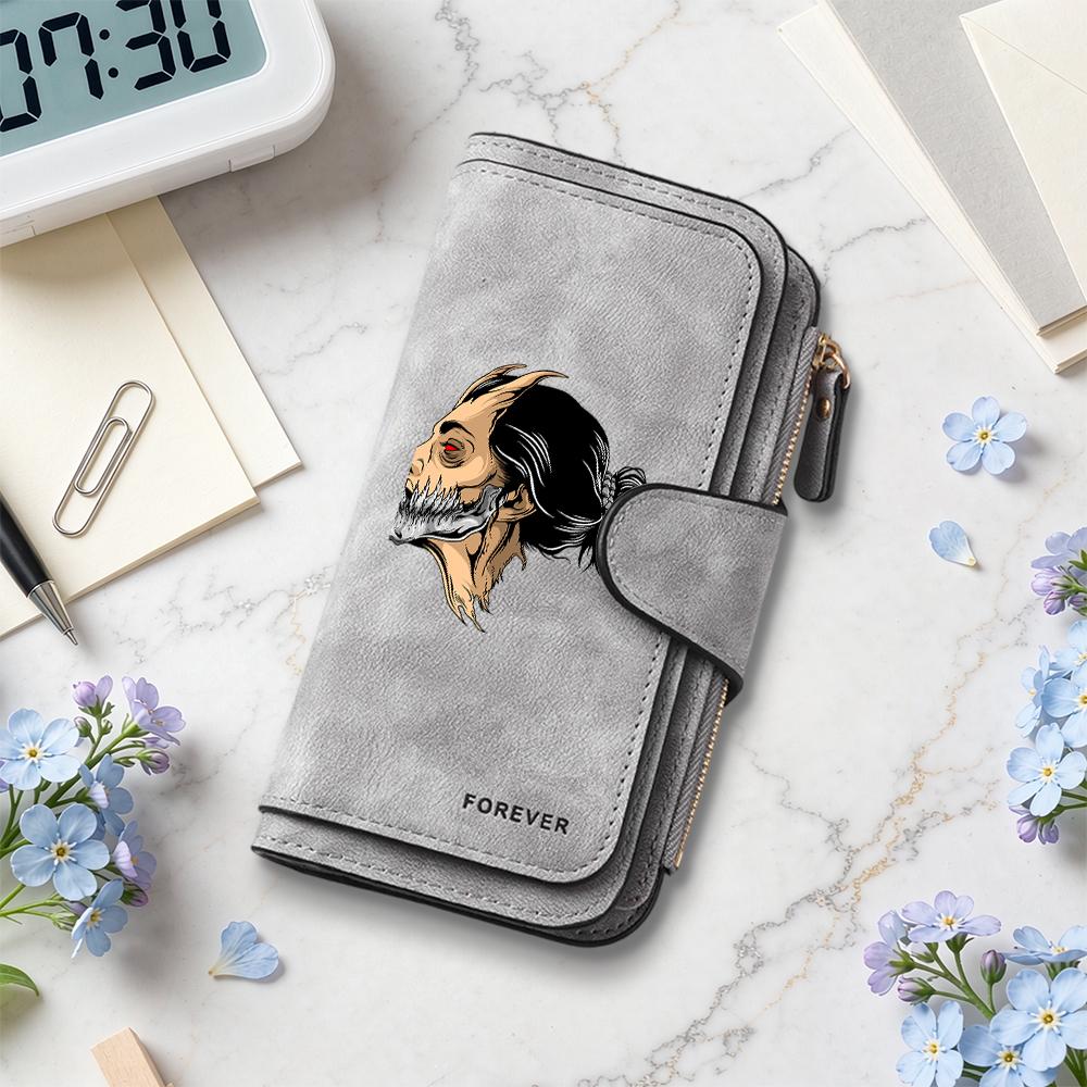 Cool Anime Printed Long Purse for Daily Use
