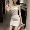 Summer Girl Dress With High Waist Sleeveless Knitted Business Casual For Office And Party