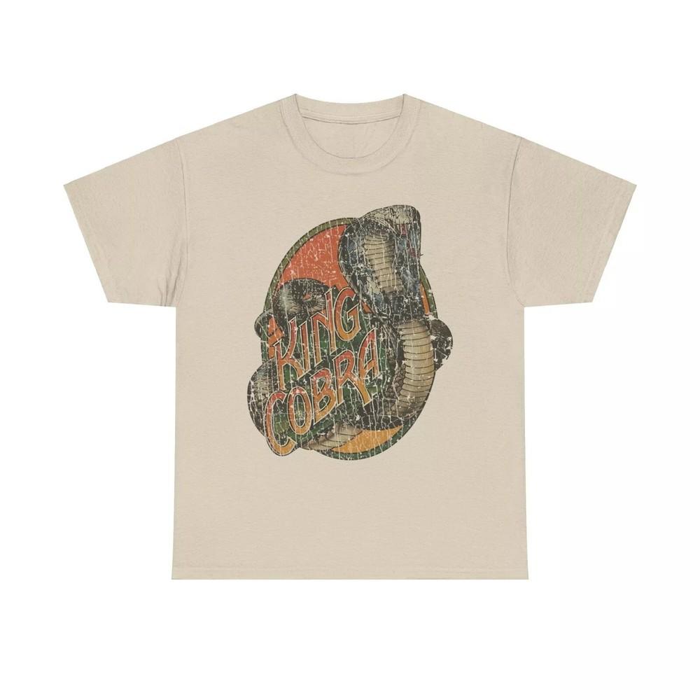 King Cobra Roller Coaster Kings Island Ohio T-shirt Beige Color BL1178