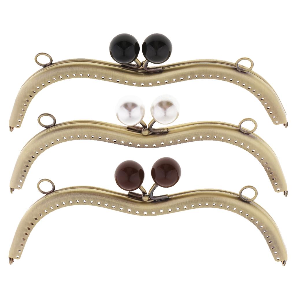 Iron Metal Frame Purse Kiss Clasp Lock Arch Handle DIY Bag Handcraft Jewelry Sewing Fasteners