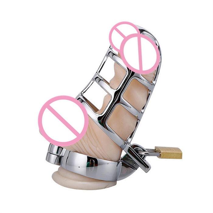 Popular Adult BDSM Chastity Cage Stainless Steel SM Restraint Device Male Stainless Steel Sex Toys