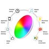 Smart Rgb Round Ceiling Light Fixture Spotlight Warm/white Lamp Dimmable Led Bluetooth Or Wifi 16 Colors Night Home Decor Lights