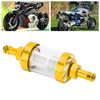 Glass Fuel Filter   Aluminium Alloy   Replacement for Cars ATV SUVs Motorcycles Pit Bikes