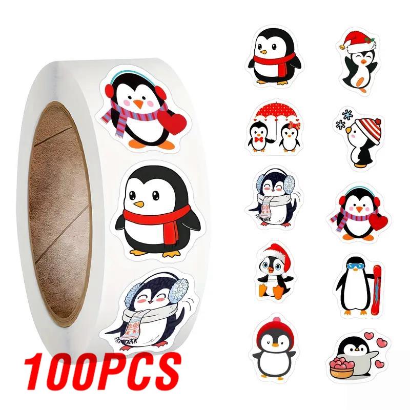 100-500Pcs High-Quality Penguin High-Quality Animal High-Quality Sticker High-Quality Merry High-Quality Christmas High-Quality Stickers