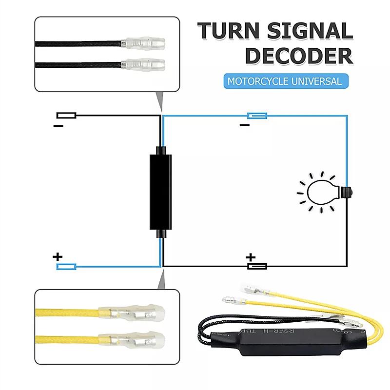 12V 21W Motorcycle LED Turn Signal Decoder Resistance Decoder Resistor Decoder Load Decoding Resistor Repair Parts