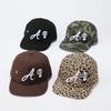 Back of the head all-inclusive flat edge baseball cap Korean anti-wearing flat-brimmed hat female Xia Xian face leopard print camouflage cap male