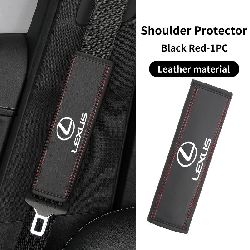 Car Accessories Seatbelt Shoulder Cover Leather Protector Pad For Lexus CT200h ES250 ES300h IS250 IS200 GS300 GS460 GX470 LS400NO3
